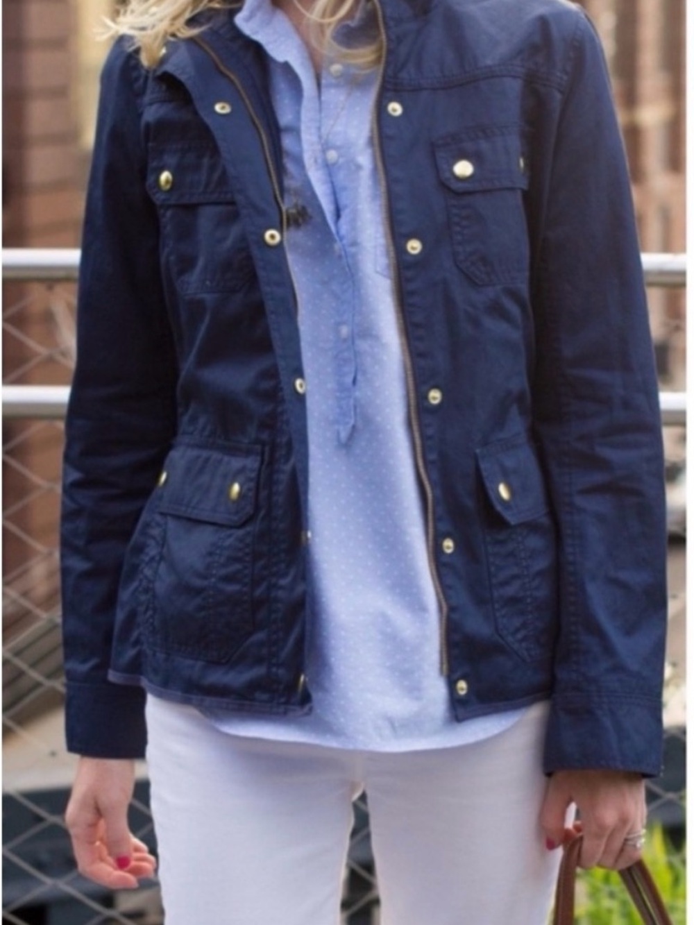 J Crew Small Navy Utility Jacket